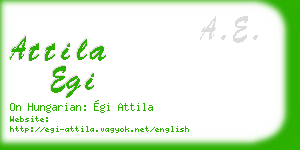 attila egi business card